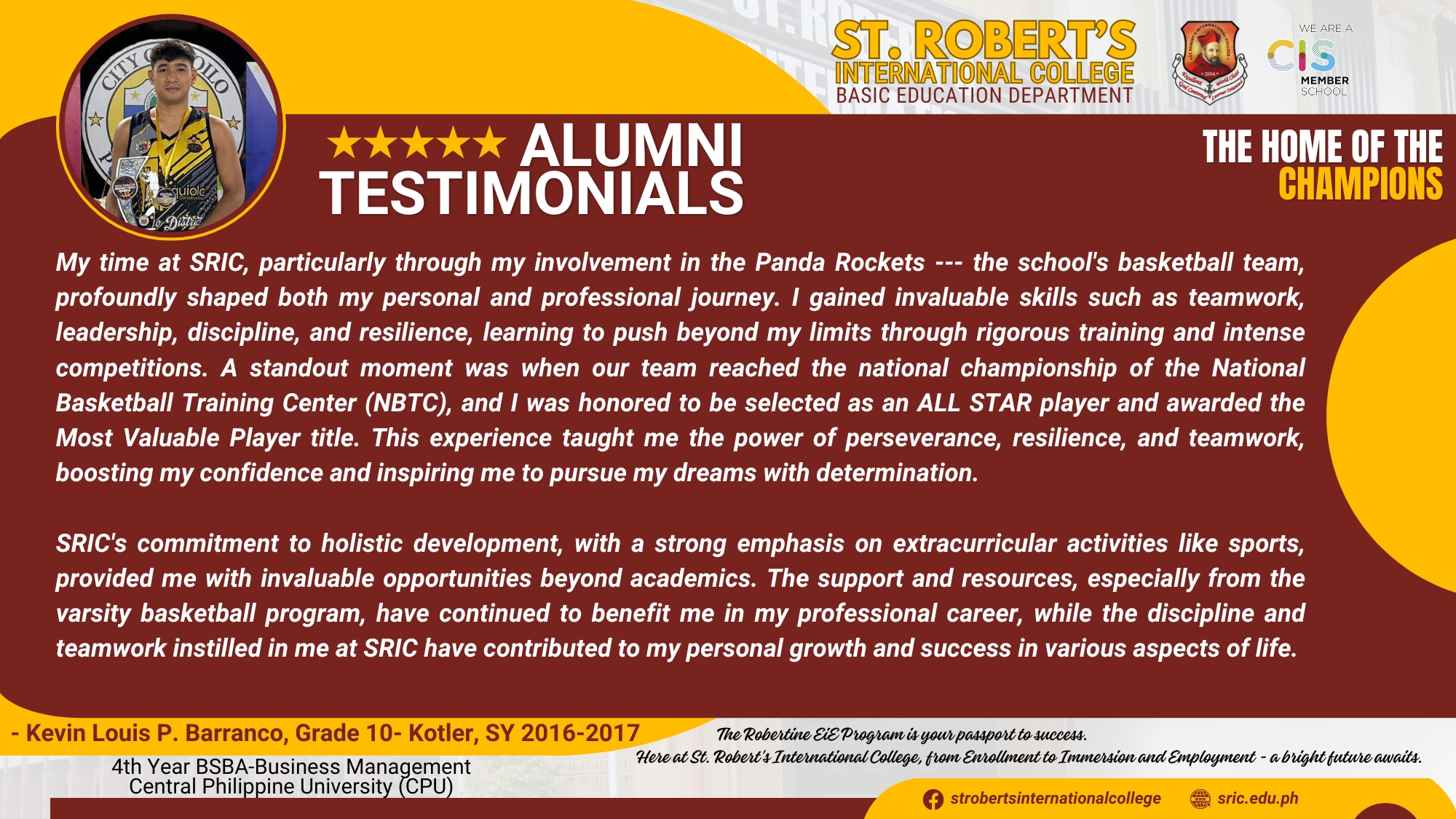 Alumni testimonial 2