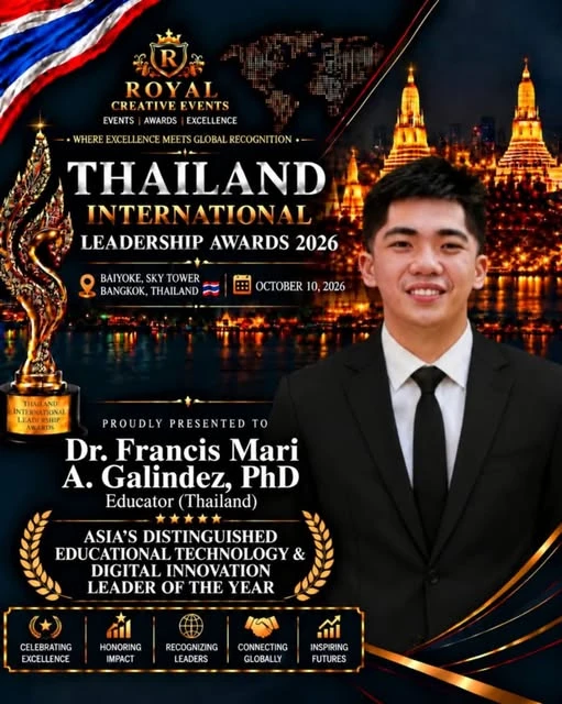 Dr. Francis Mari A. Galindez Recognized in Thailand