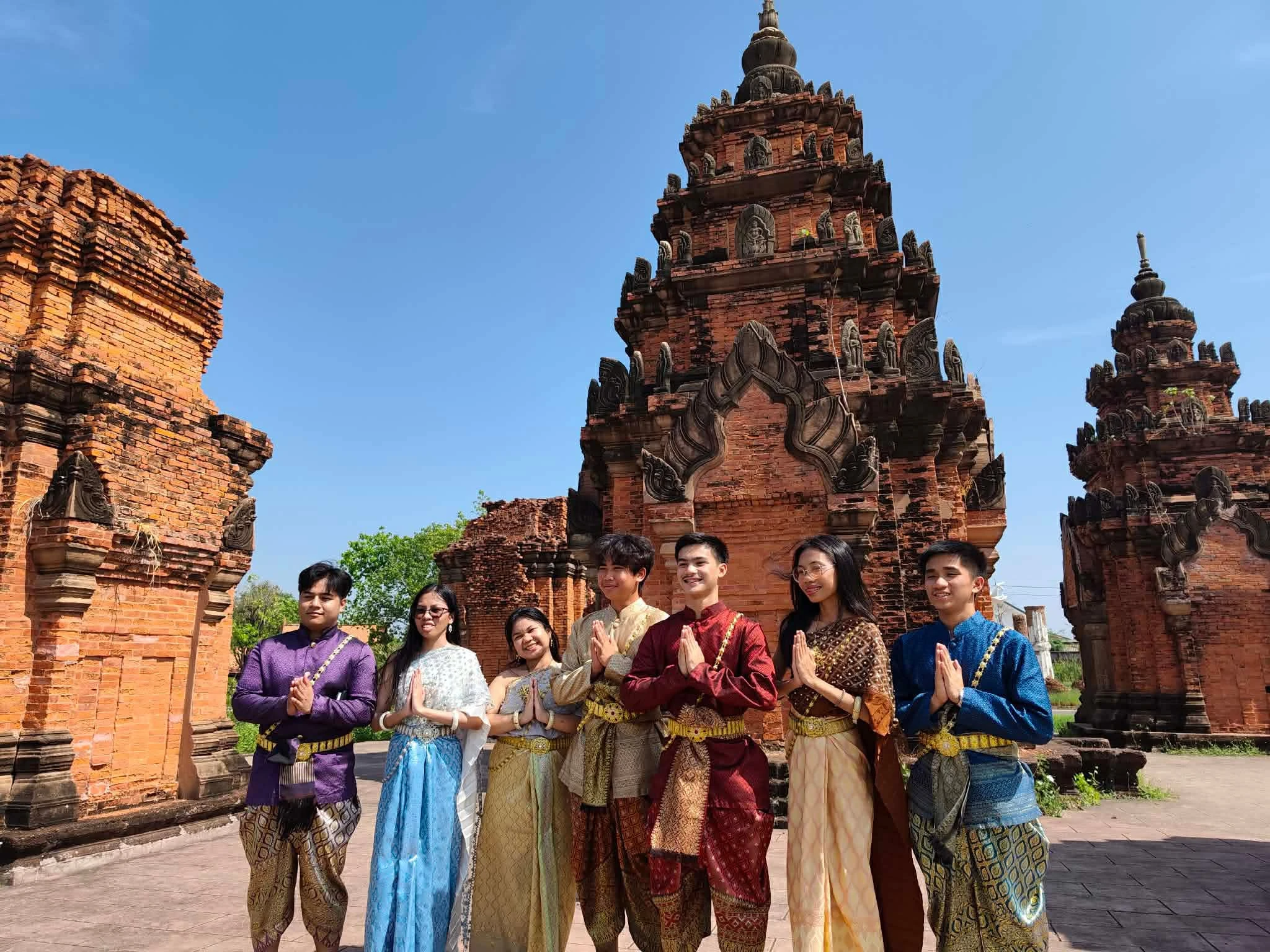 Cultural visit in traditional Thai attire